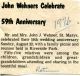 Anniversary- Wehner, John and Mary 4