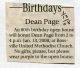 Birthday- Page, Dean