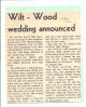 Marriage- Wilt, Lynda-Wood, Richard