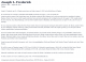 Obituary- Frederick, Joseph L. Obituary- Frederick, Joseph L.